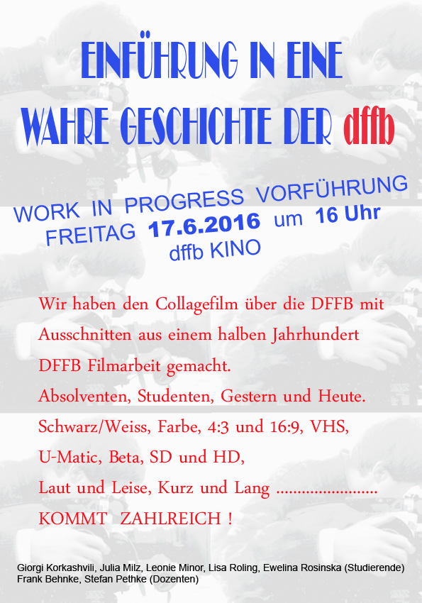 11 EINFUEHRUNG 5 Work in Progress 17 6 2016